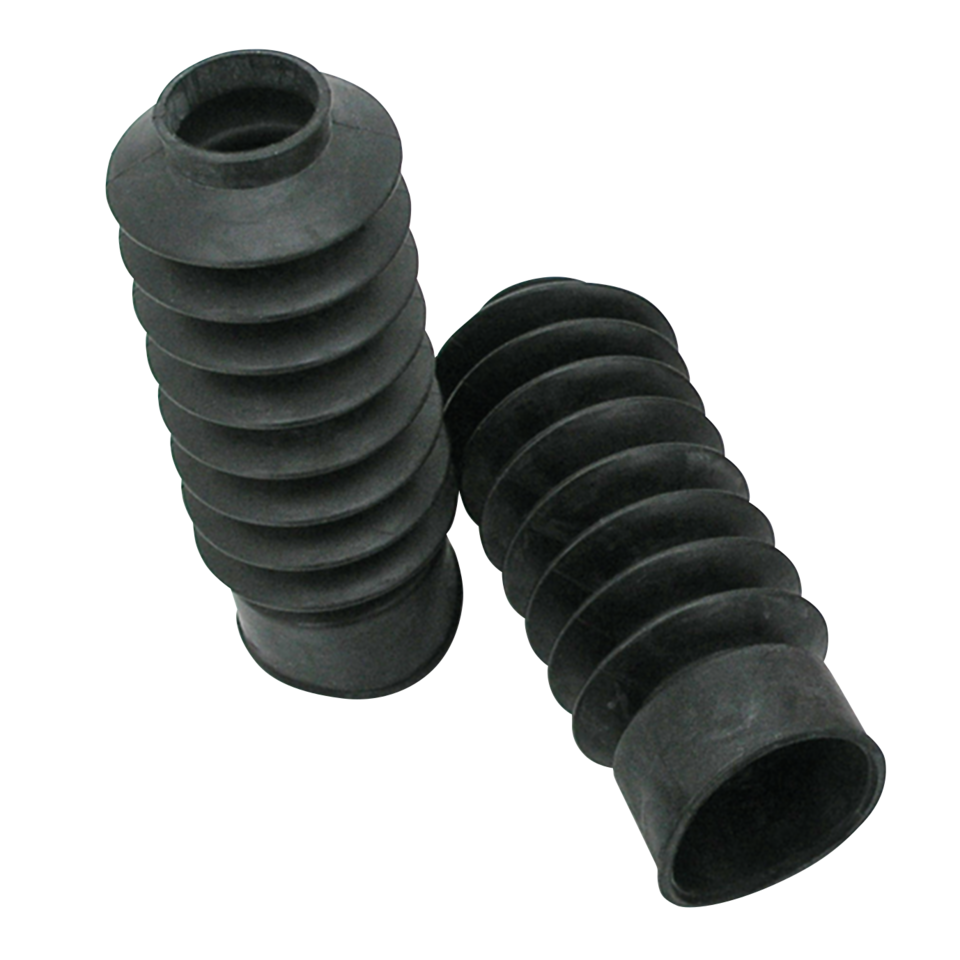 Schwarze Gummi-Gabelfaltenbälge für Harley-Davidson