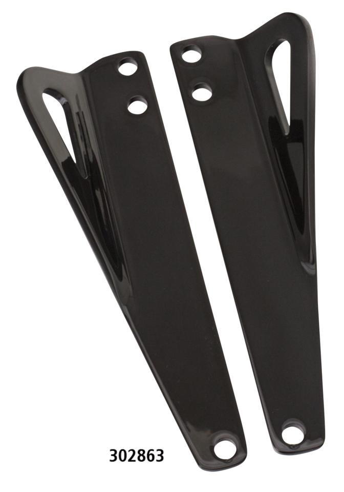 Schwarze Zurrgurthalterungen für Harley-Davidson