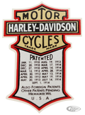 "Patent"-Transferstil 1915-1924 für Harley-Davidson