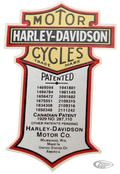 Transferencia "Patente" Estilo 1940-1943 Para Harley-Davidson
