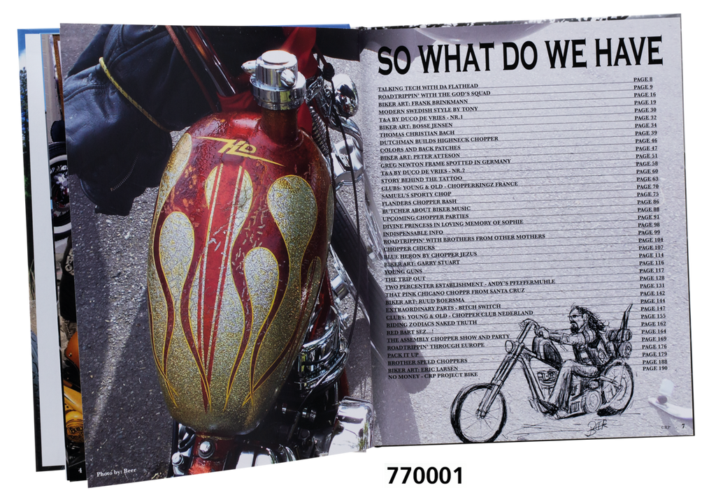 Chop, Ride &amp; Party Zwei Prozent Roadbooks