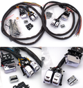 Chrome Led Switch Kit For Harley Davidson