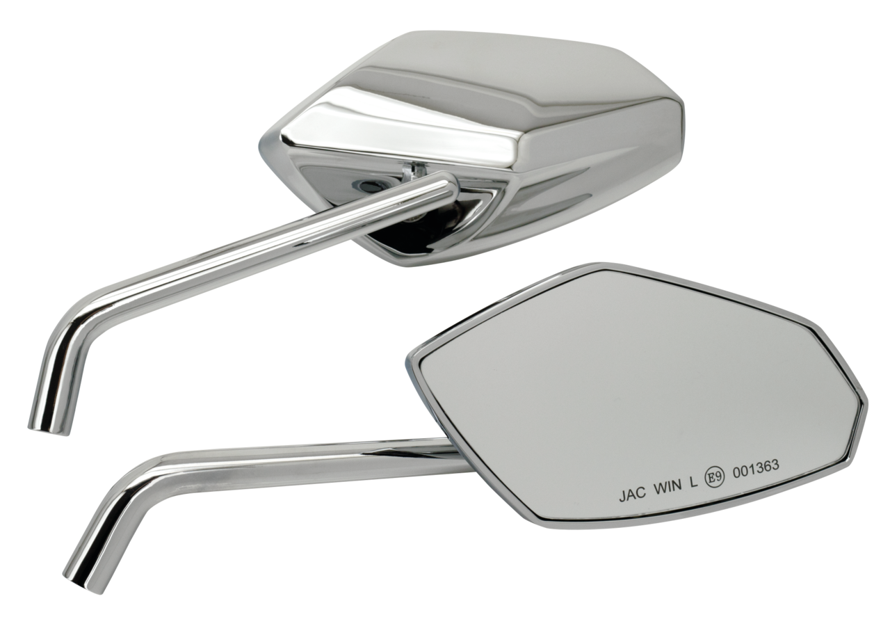 Genuine E-Approved Street Rod Mirrors For Harley Davidson