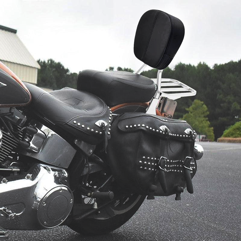 Kit De Portaequipaje Y Barra Respaldo De Montaje Rígido Para Harley-Davidson Softail