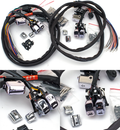Chrome Led Switch Kit For Harley Davidson