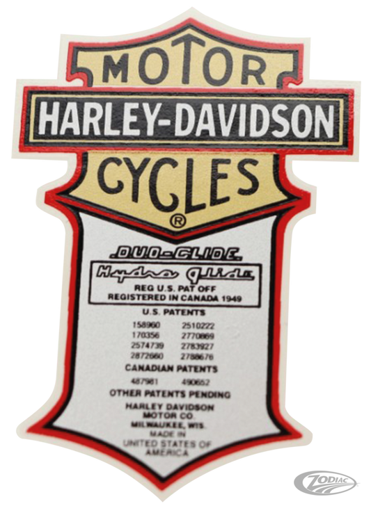 Trasferimento "brevetto" 1958-1964 per Harley-Davidson