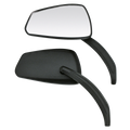 Matte Black Viper Rearview Mirrors for Harley Davidson