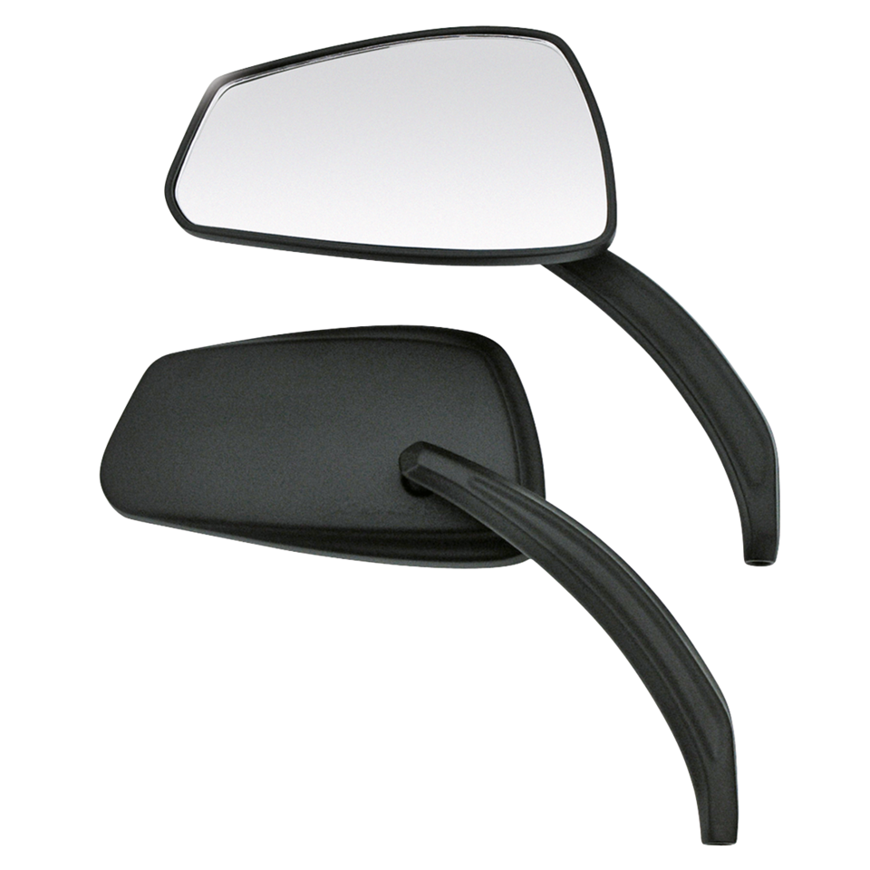Matte Black Viper Rearview Mirrors for Harley Davidson