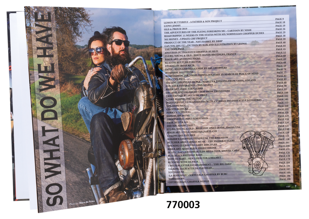 Chop, Ride &amp; Party Zwei Prozent Roadbooks