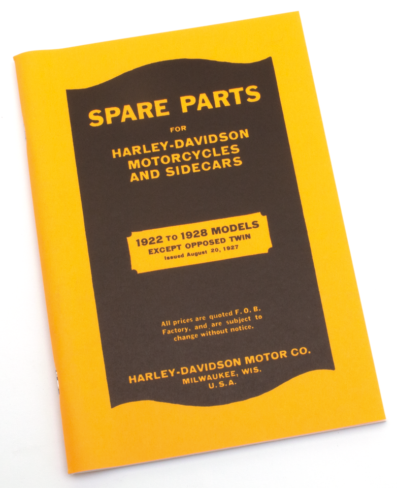 Spare Parts Catalog for V-Twin &amp; Sidecar 1922-1928