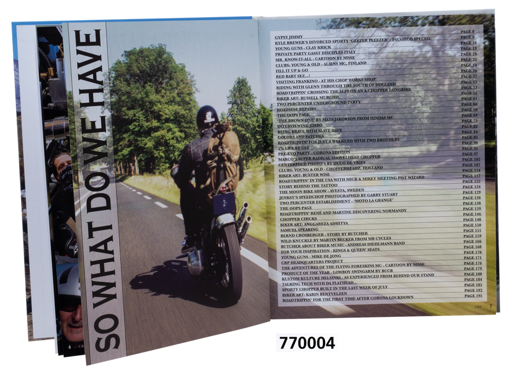 Chop, Ride &amp; Party Zwei Prozent Roadbooks