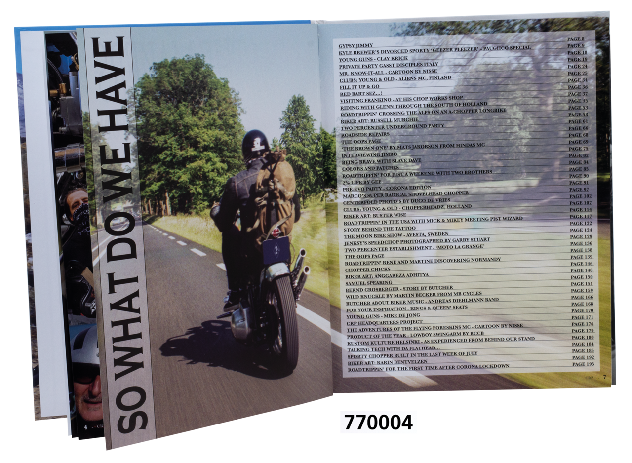 Chop, Ride &amp; Party Zwei Prozent Roadbooks