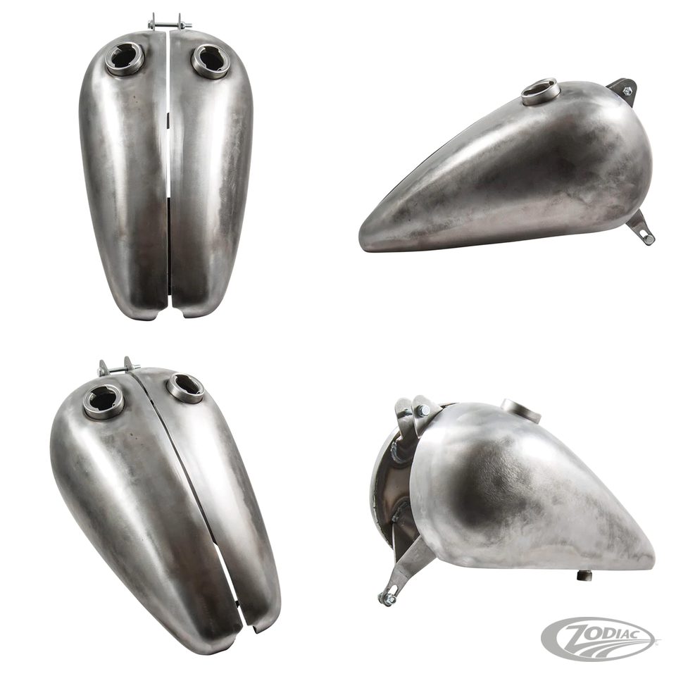 Wx Lowbrow Customs Style Split Gas Tanks For Early Big Twin For Harley Davidson