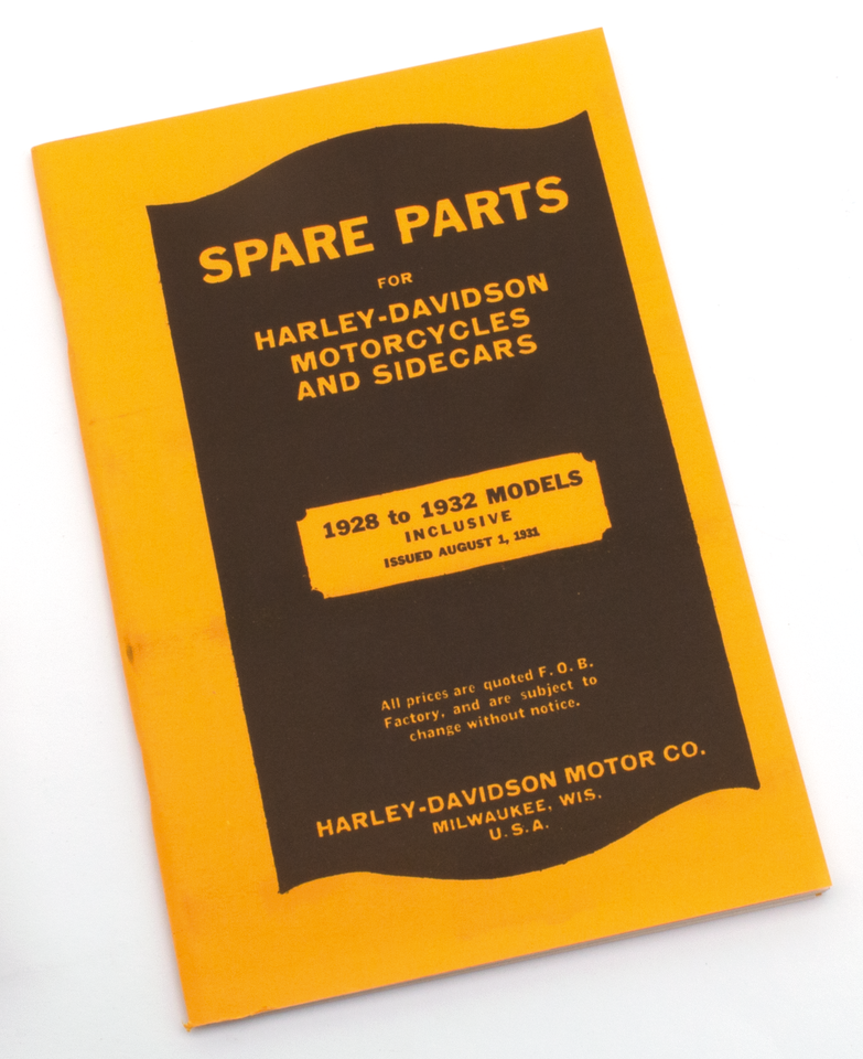 Spare Parts Catalog for V-Twin &amp; Sidecar 1928-1932