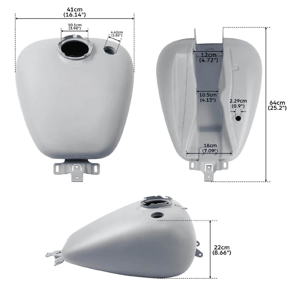 Rohstahl-Kraftstofftank für Harley Davidson Road King
