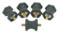 Anti-vibration silencers with 1/4" UNC studs for Harley-Davidson