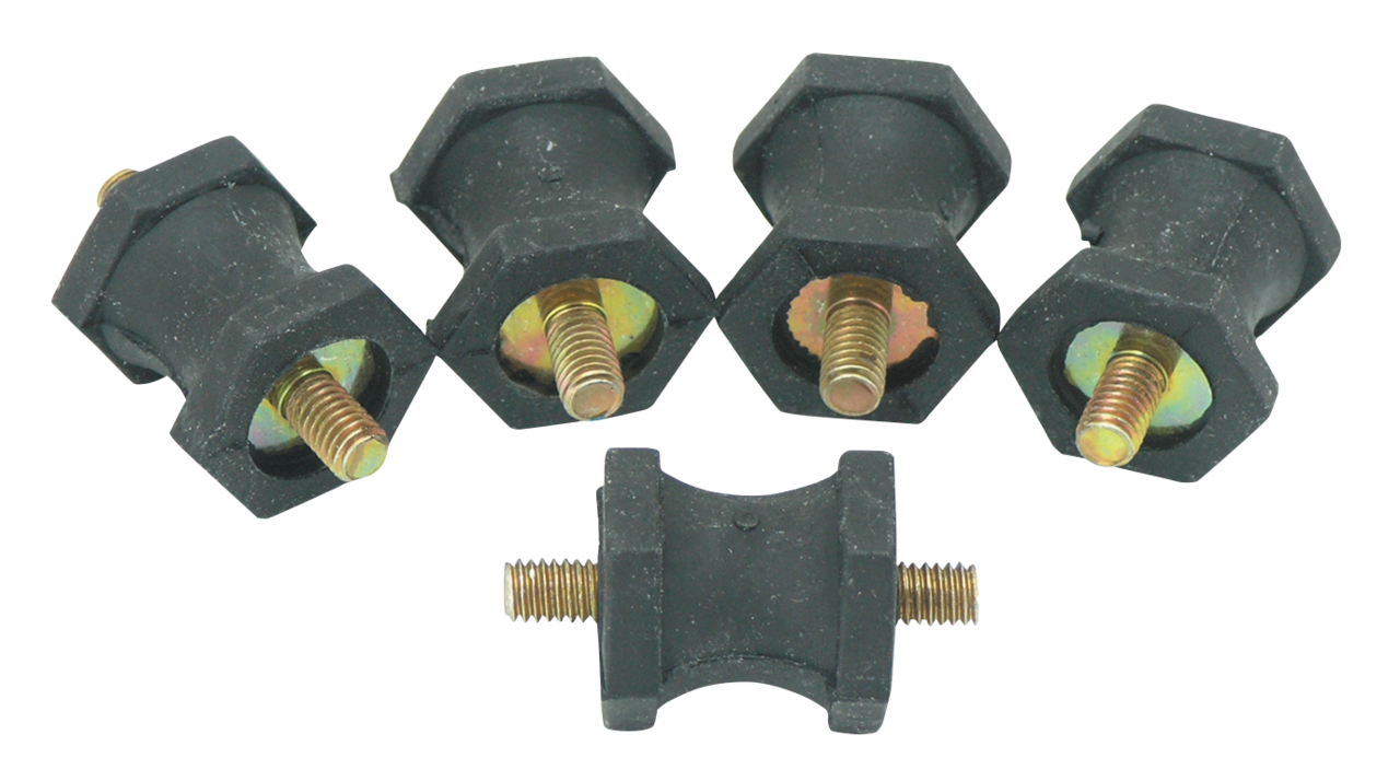 Anti-vibration silencers with 1/4" UNC studs for Harley-Davidson