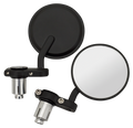 Black 7/8" Handlebar Rearview Mirrors for Harley-Davidson