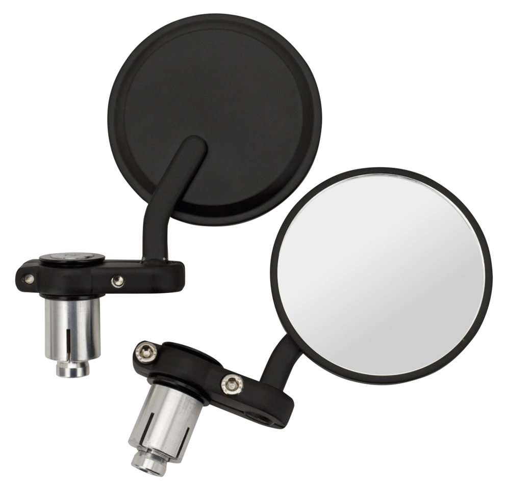 Black 7/8" Handlebar Rearview Mirrors for Harley-Davidson