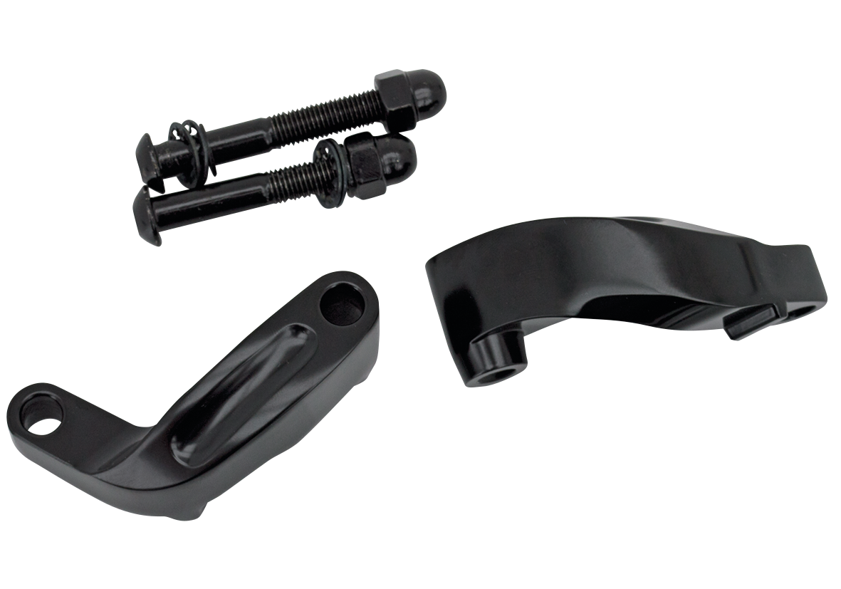Prime Black Mirror Extension Kit for Harley-Davidson