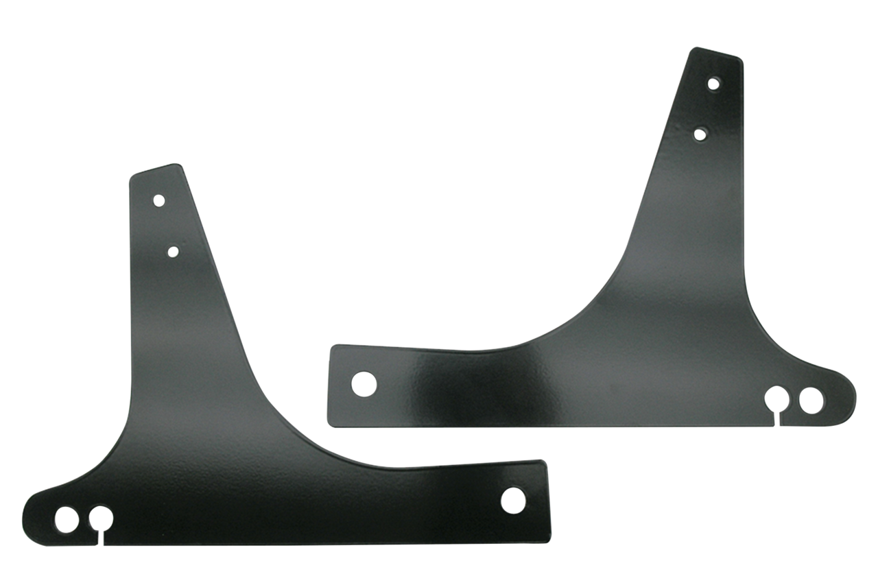 Schwarze Sissybar-Seitenplatten Dyna für Harley-Davidson