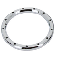Bisel De Palanquilla Con Hoyuelos En Cromo Y Negro De 3-5/8" Para Harley-Davidson