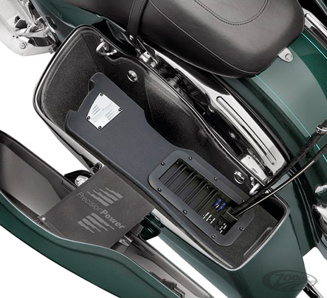 Integriertes Subwoofer-Kit, linke Satteltaschen für Harley-Davidson