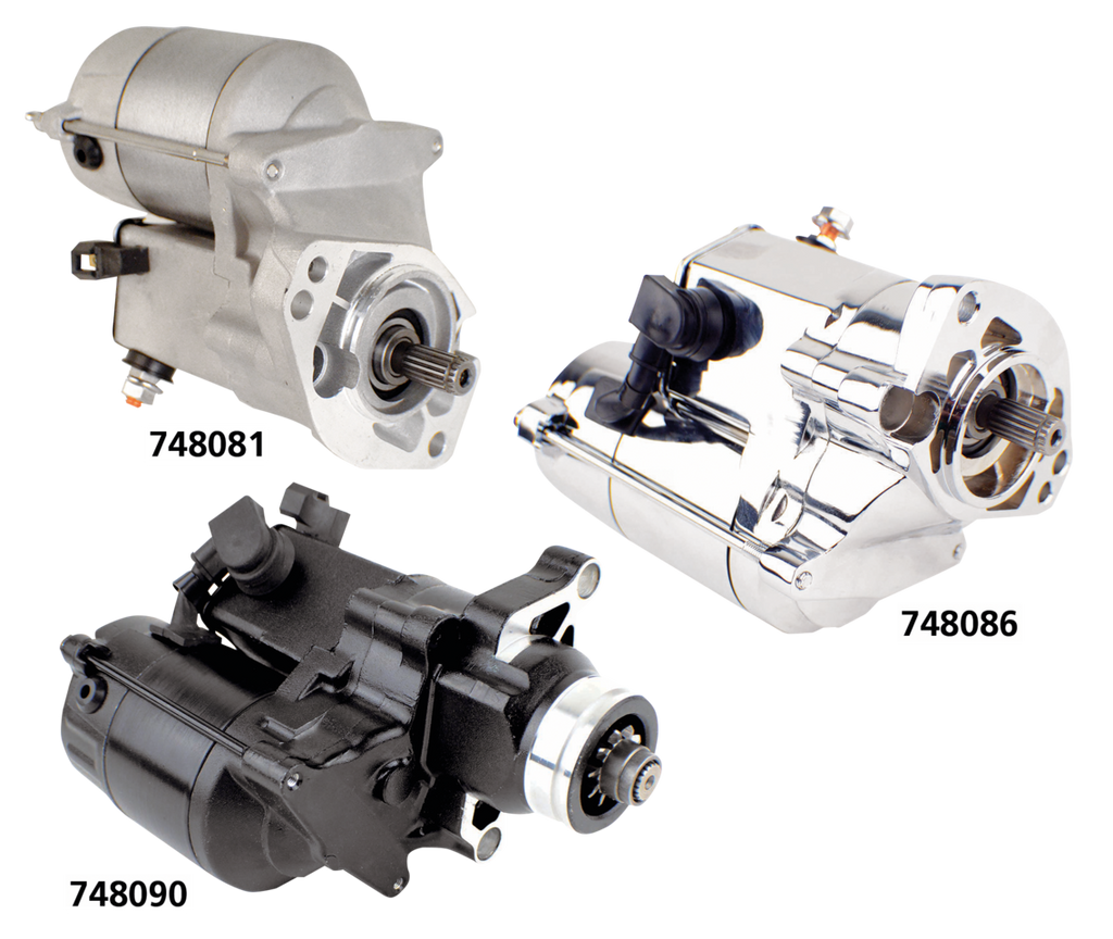 1,4 kW ProTorque-Anlassermotor mit natürlichem Finish für Harley-Davidson