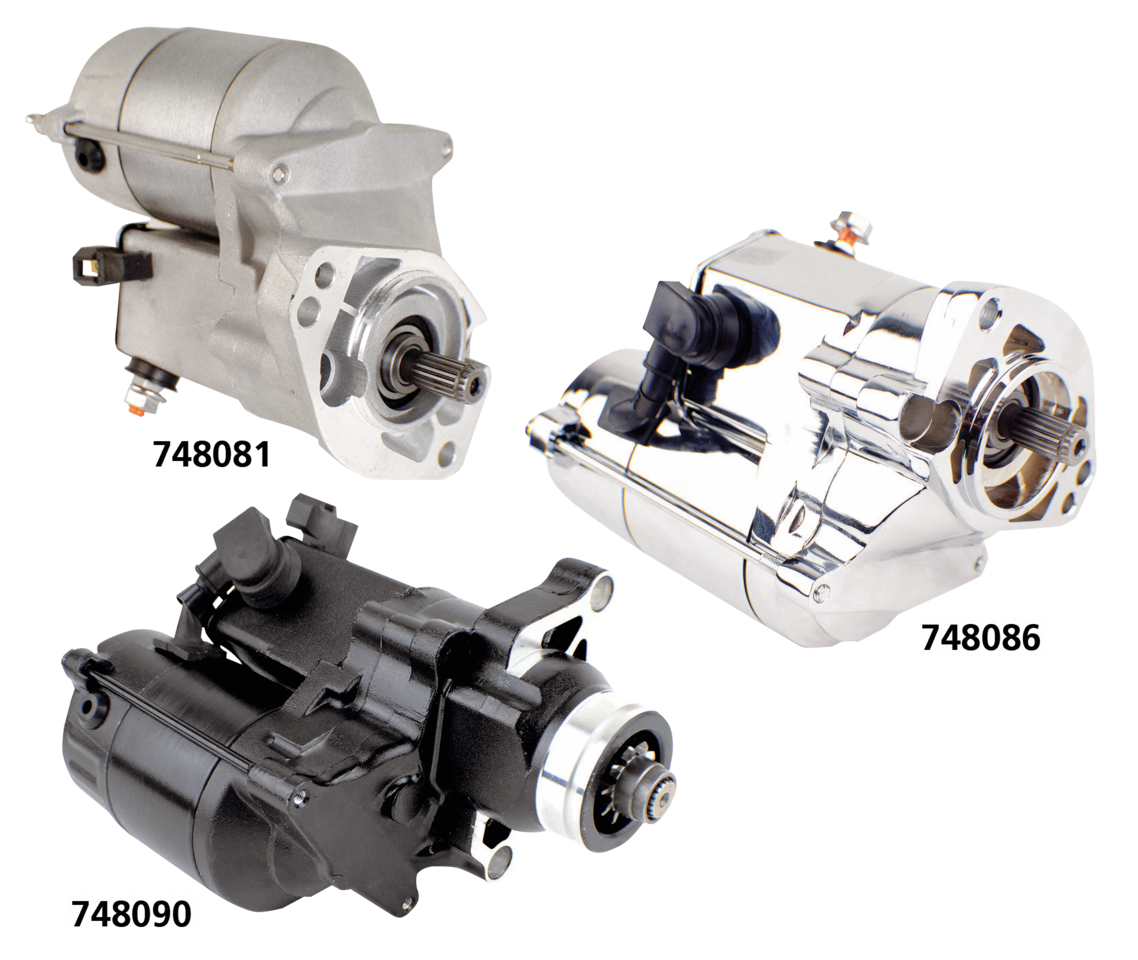1,4 kW ProTorque-Anlassermotor mit natürlichem Finish für Harley-Davidson