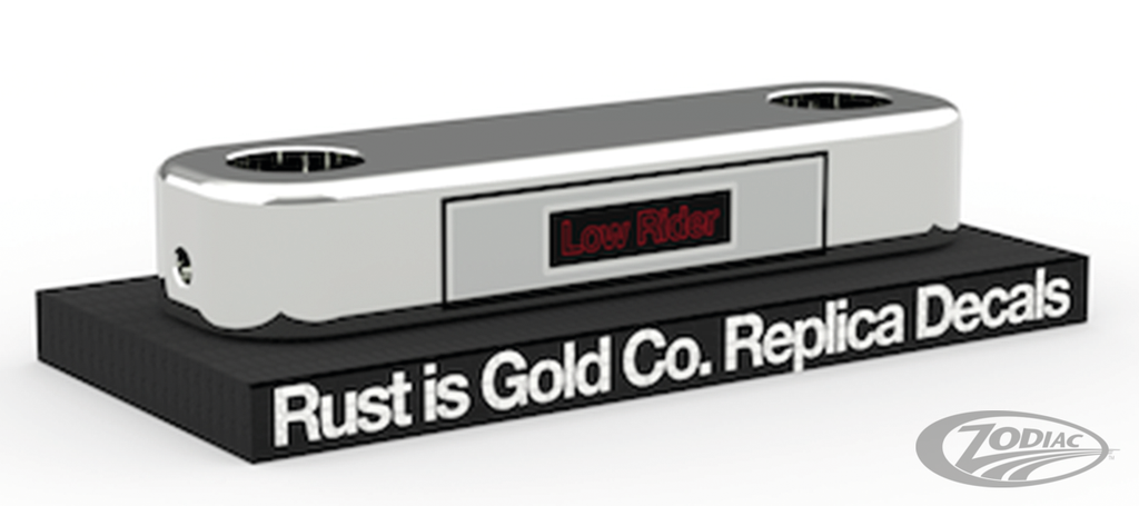 Réplica De Calcomanías De Tijas Obsoletas De Rust Is Gold Co. Para Harley Davidson 1977-1981 FXS