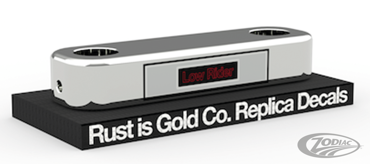 Réplica De Calcomanías De Tijas Obsoletas De Rust Is Gold Co. Para Harley Davidson 1977-1981 FXS