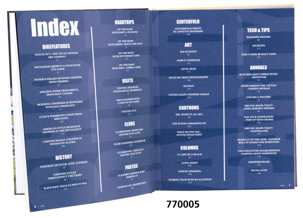 Chop, Ride &amp; Party Zwei Prozent Roadbooks