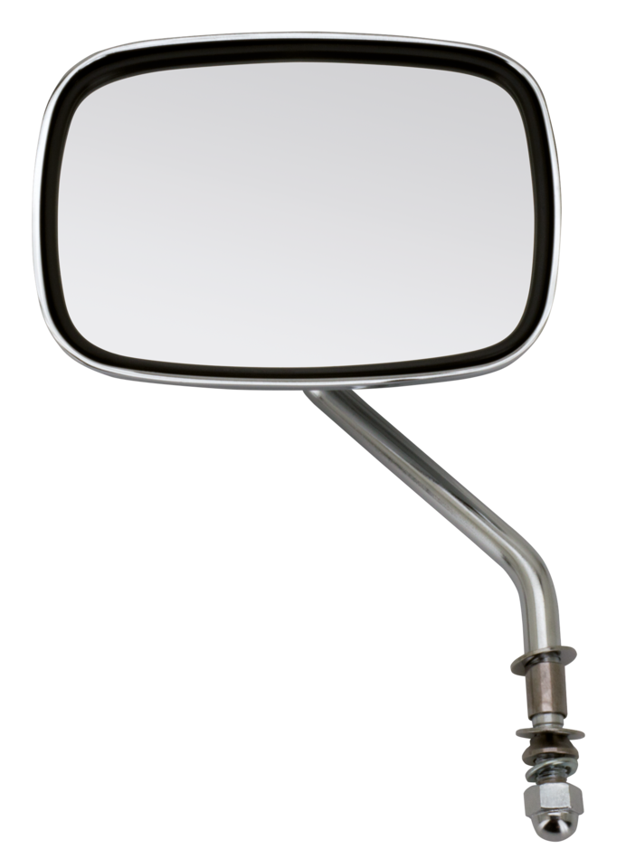 Chrome Rearview Mirror Short Arm Left For Harley Davidson