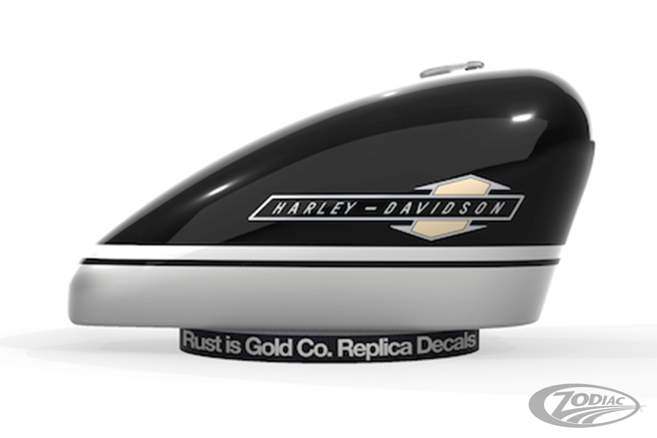 Réplica De Calcomanías Obsoletas De Rust Is Gold Co. Para Harley Davidson