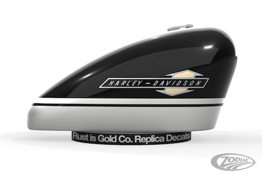 Réplica De Calcomanías Obsoletas De Rust Is Gold Co. Para Harley Davidson