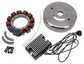 Schwarzes Hochleistungs-Lichtmaschinen-Kit für Harley Davidson