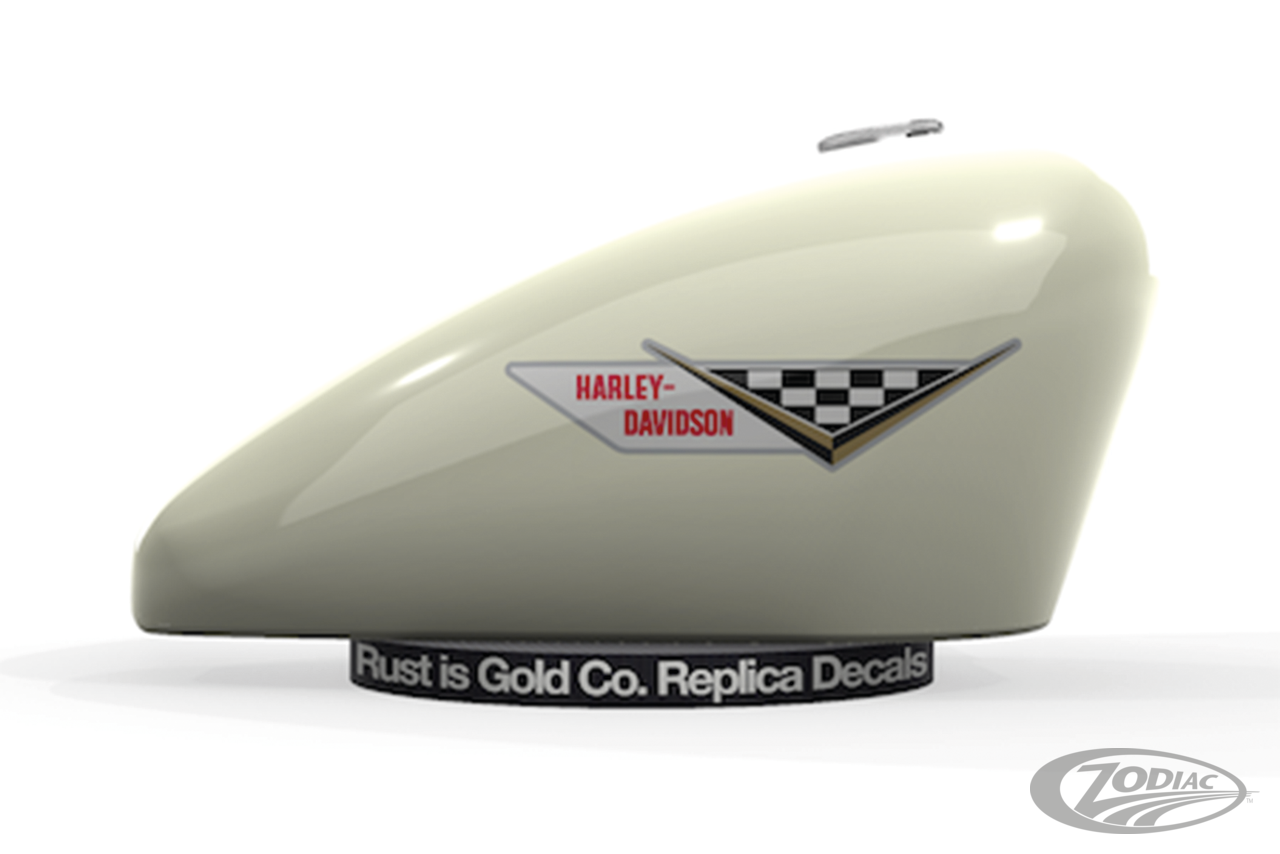 Réplica De Calcomanías Obsoletas De Rust Is Gold Co. Para Harley Davidson