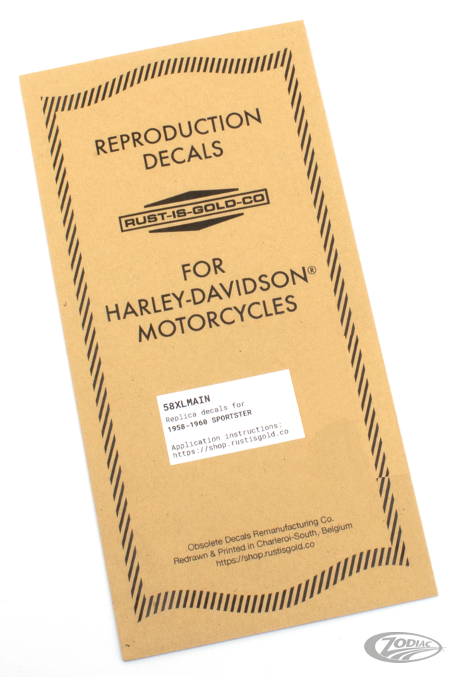 Réplica De Calcomanías Obsoletas De Rust Is Gold Co. Para Harley Davidson