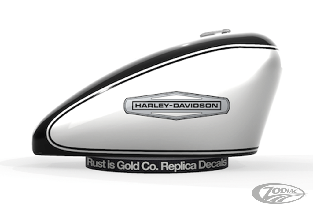 Replik der veralteten Rust Is Gold Co.-Aufkleber für Harley Davidson