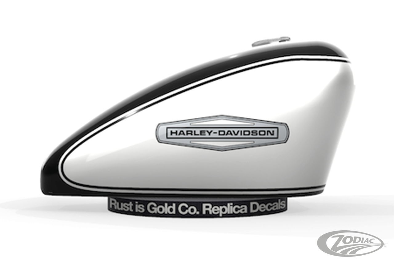 Replik der veralteten Rust Is Gold Co.-Aufkleber für Harley Davidson