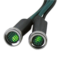 Luces Indicadoras De Diodo Con Lente Verde Para Harley Davidson