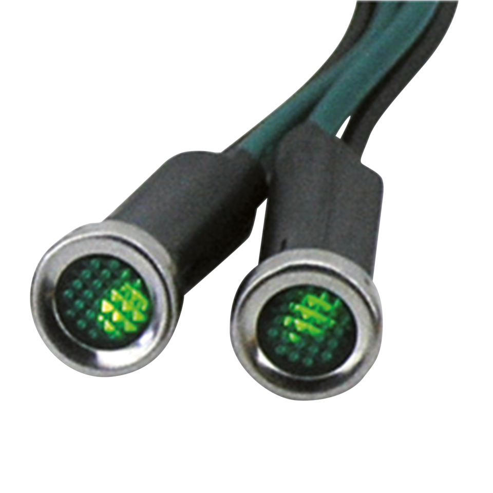 Luces Indicadoras De Diodo Con Lente Verde Para Harley Davidson