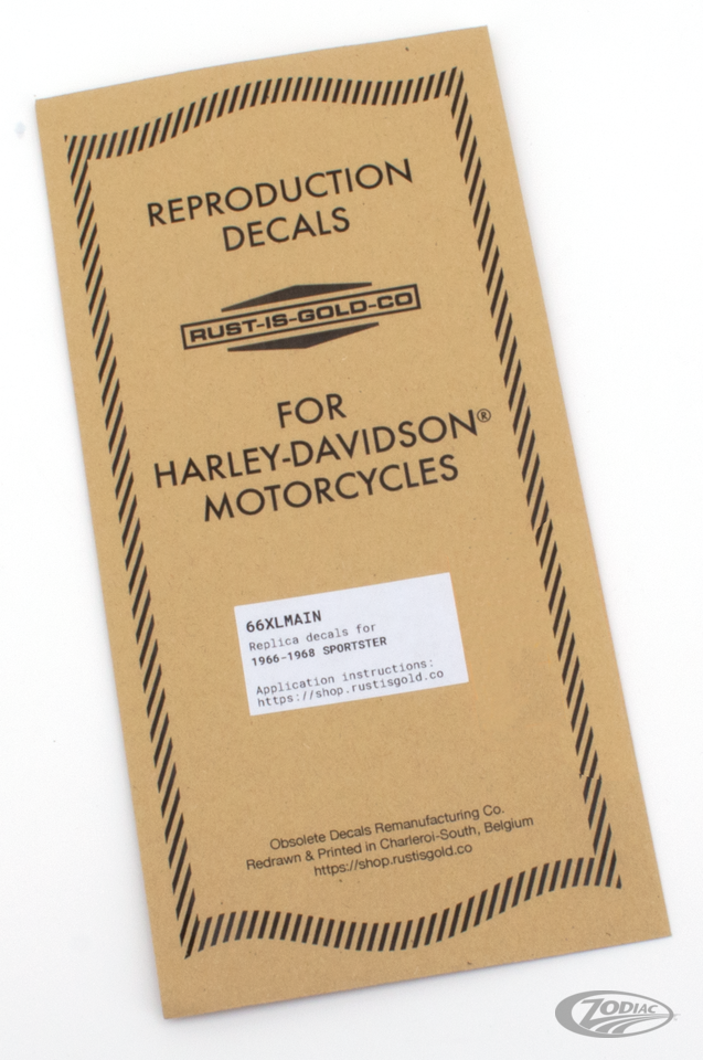 Replik der veralteten Rust Is Gold Co.-Aufkleber für Harley Davidson