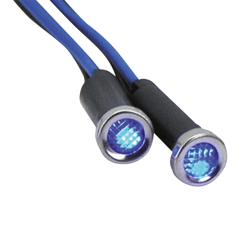 Luces Indicadoras De Diodo Con Lente Azúl Para Harley Davidson