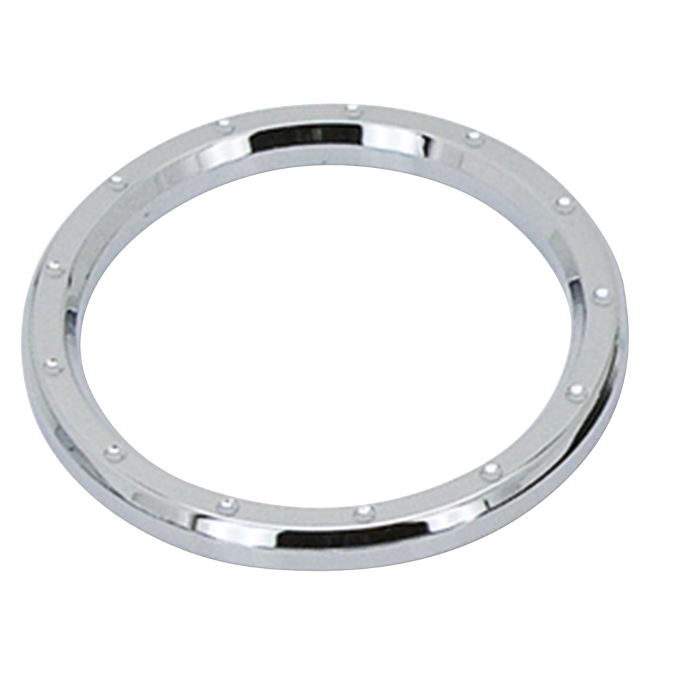 3-5/8" CHR Dimple Billet Insert Bezel for Harley-Davidson