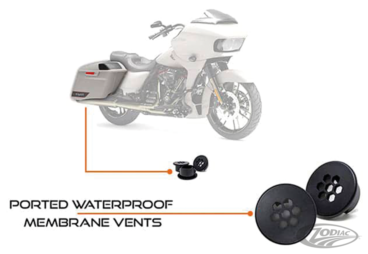 Integriertes Subwoofer-Kit, linke Satteltaschen für Harley-Davidson