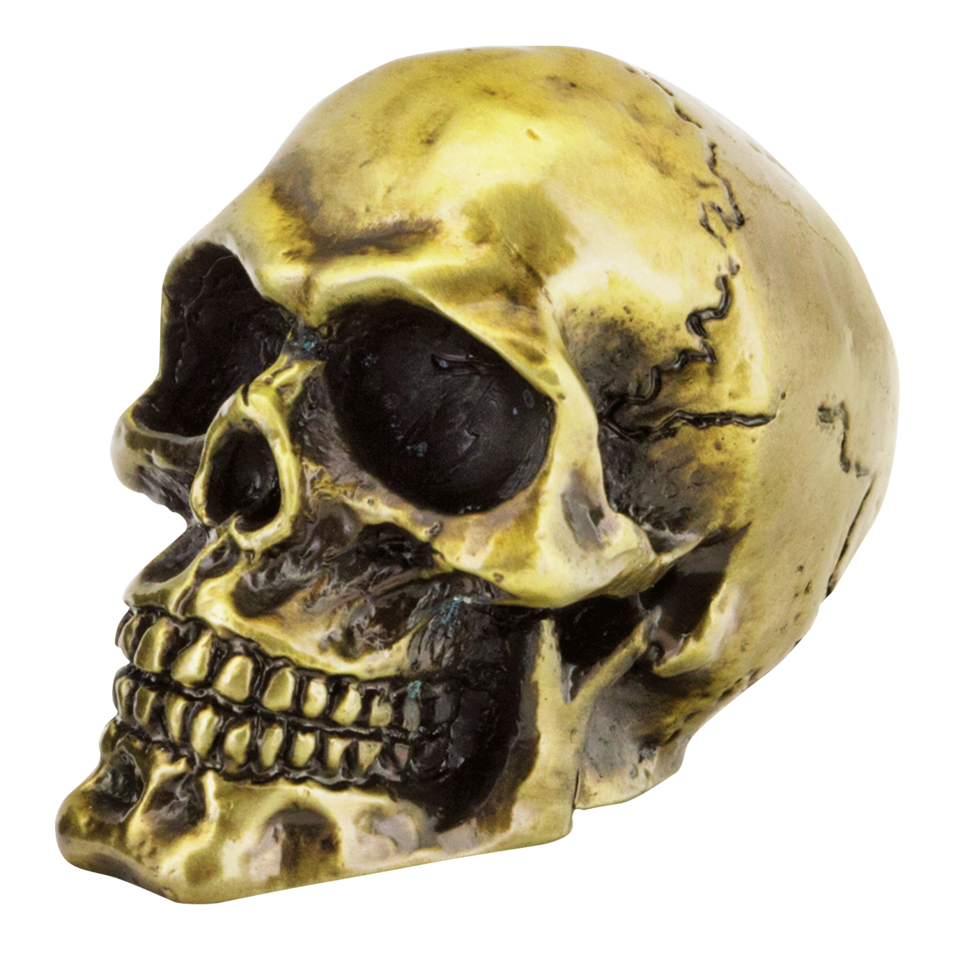 Calavera Genuina Bronce Para Harley Davidson