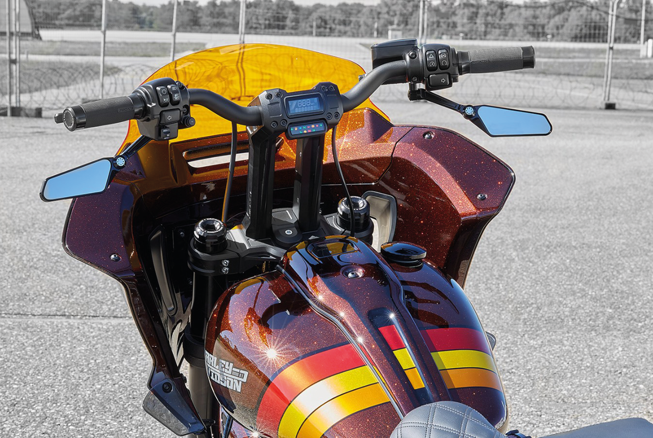 11 1/2" Black Club Style Riser Kit für Harley Davidson