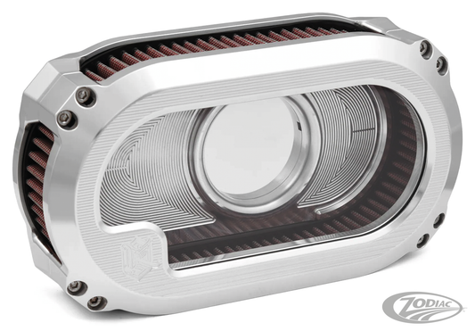 Air Filter C-Thru Next Level Finitura meccanizzata della fabbrica Ken per Harley Davidson