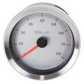 4" Silver Dial Spun Aluminum Tachometer for Harley Davidson